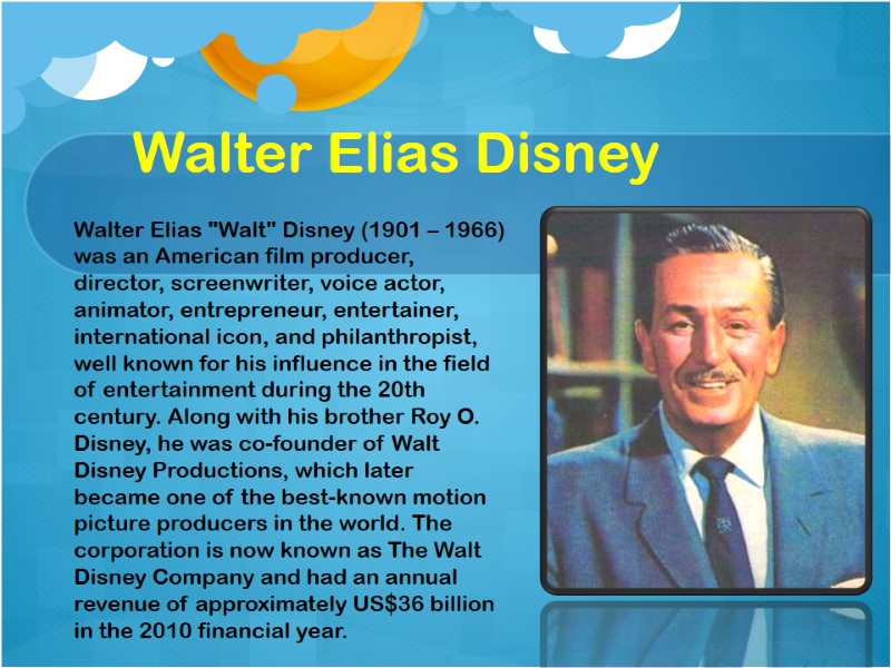 Walter Elias Disney Walter Elias 
